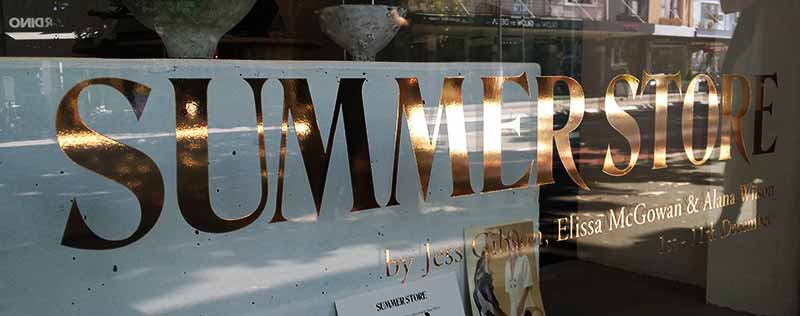 summer-store-window-gold-stickers-sydney