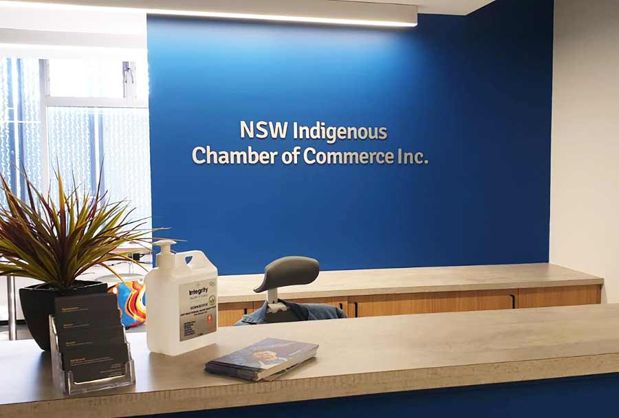 3D-aluminium-reception-sign-nswicc-Sydney